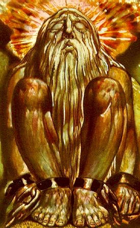 William Blake Urizen in Fetters Tears streaming from His Eyes (1)