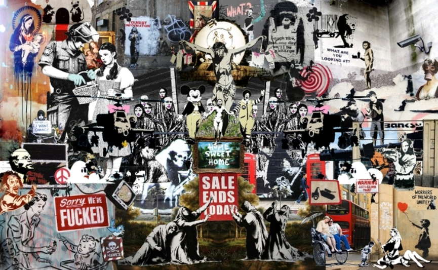 Banksy-artwork-collage